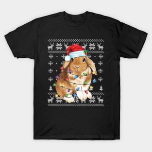 Bunny Rabbit Christmas Ugly - Sweater Funny Xmas Tree Decor T-Shirt